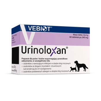 Vebiot Urinoloxan Suplement Dla Psa 60 Tabletek