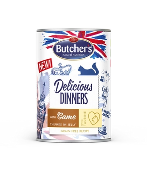 Butcher's Delicious Dinners Kawałki W Galaretce Z Dziczyzną 400g