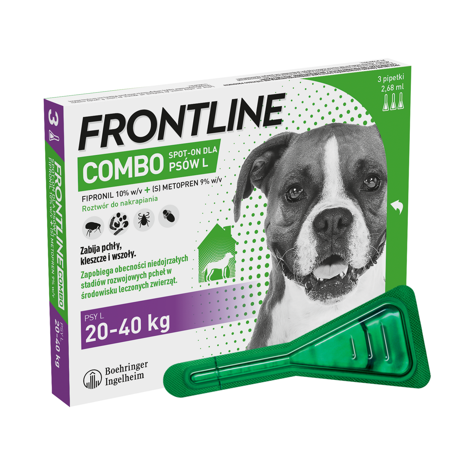 FRONTLINE Combo Spot-On Dla Psów 3x2,68ml