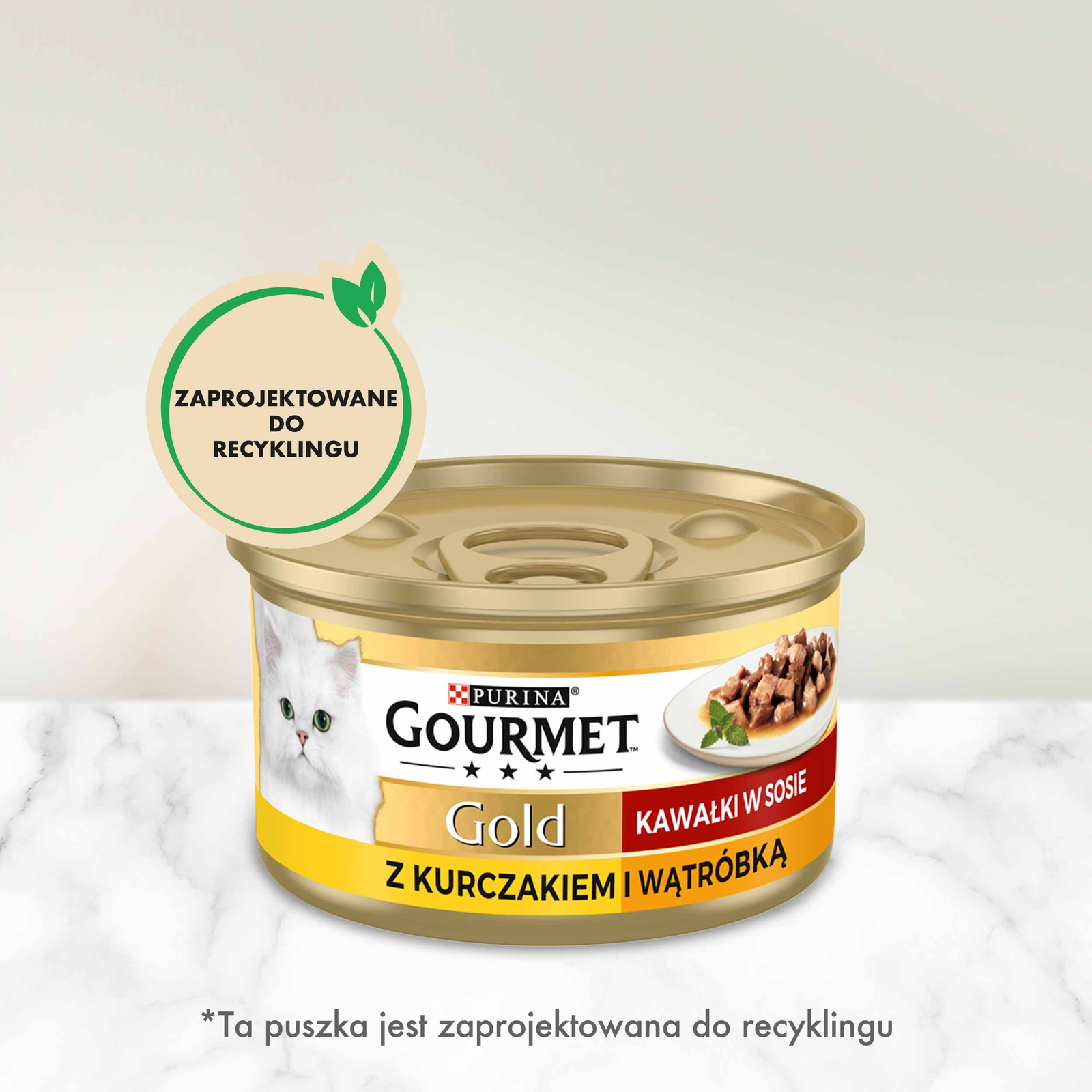 Purina Gourmet Gold kurczak/ wątróbka w sosie 85g